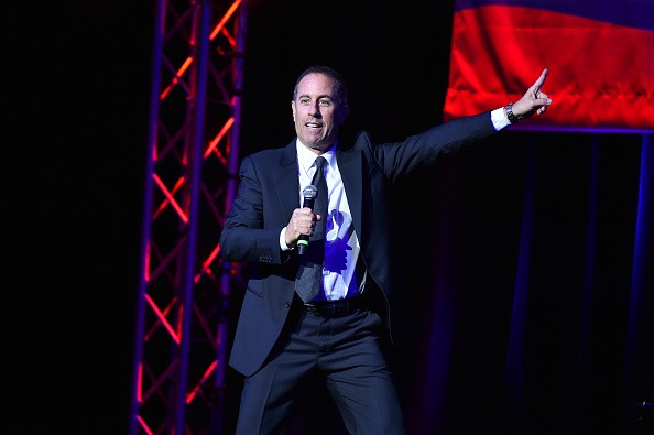 Jerry Seinfeld performs on stage during 10th Annual Stand Up For Heroes at The Theater at Madison Square Garden