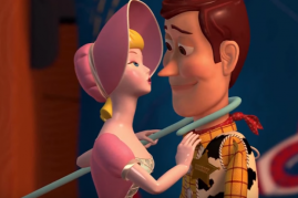 Bo Peep and Woody almost kissed in a scene from 