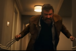 Hugh Jackman's Wolverine unleashes his claws in a scene from 
