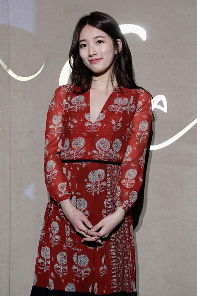Miss A's Suzy Bae attends the opening of Burberry Seoul Flagship Store.