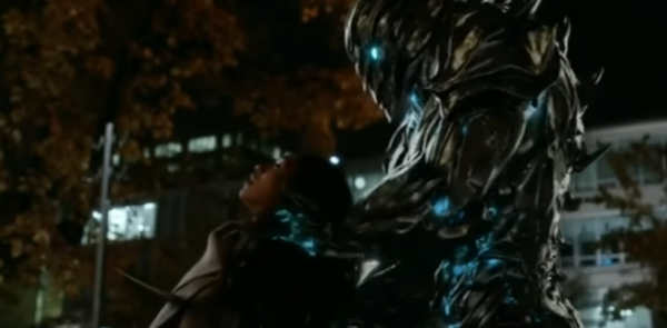 Savitar kills Iris in the midseason finale, "The Flash" Season 3 episode 9. 