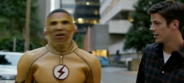 Barry Allen meets Kid Flash in a scene from "The Flash" Season 3 episode 1.