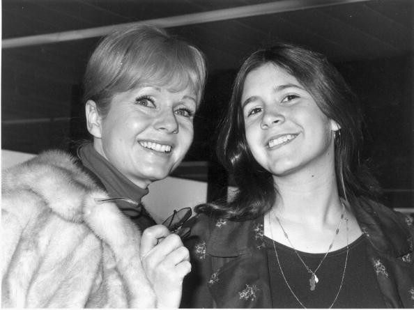 American actress Debbie Reynolds smiled with her daughter Carrie Fisher on Feb. 12, 1972. 