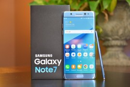 The image features the Samsung Galaxy Note 7. 