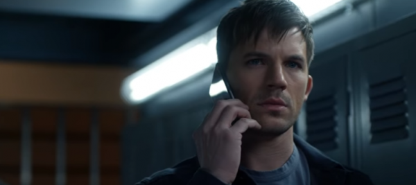 Flynn calls Wyatt to tell him the name of his wife's killer in "Timeless" episode 11.
