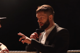 Finn Bálor in his latest public appearance at Chapter 42 of PROGRESS, an indie wrestling event. 