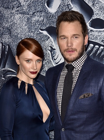Actors Bryce Dallas Howard and Chris Pratt attended the Universal Pictures' “Jurassic World” premiere at the Dolby Theatre on June 9, 2015 in Hollywood, California. 