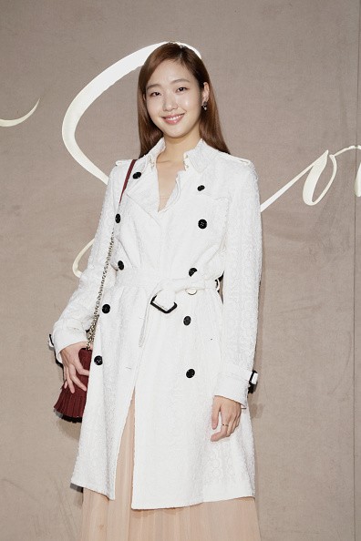 Korean actress Kim Go Eun arrives at the store opening of Burberry Seoul Flagship.