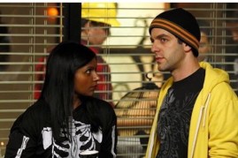 Mindy Kaling and BJ Novak in an episode of 