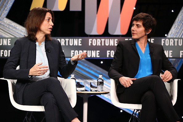Laura Ricciardi and Moira Demos speak onstage during the Conversation: Making a Murderer - How The Documentary Got Made panel at Fortune MPW Next Gen 2016.