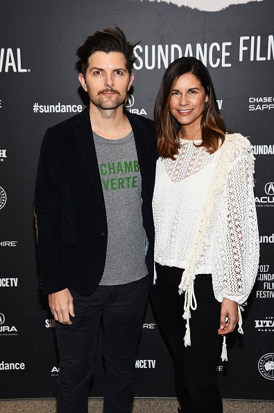 Adam Scott and producer Naomi Scott attended “Fun Mom Dinner” Premiere during the 2017 Sundance Film Festival at Eccles Center Theatre on Jan. 27 in Park City, Utah. 