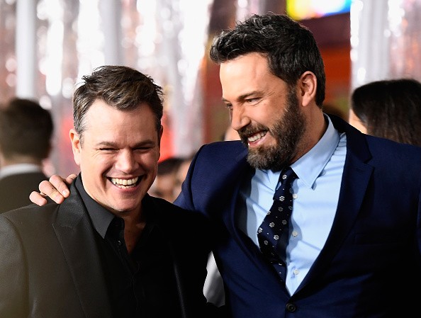 Actors Matt Damon and Ben Affleck arrived at the Premiere of Warner Bros. Pictures' “Live By Night” at TCL Chinese Theatre on Jan. 9 in Hollywood, California. 