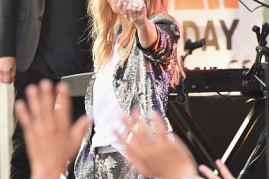 Singer Celine Dion performed on NBC's “Today” show at Rockefeller Plaza on July 22, 2016 in New York City. 