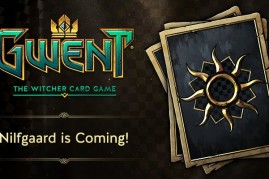 The image features the upcoming Nilfgaard faction in “GWENT”.