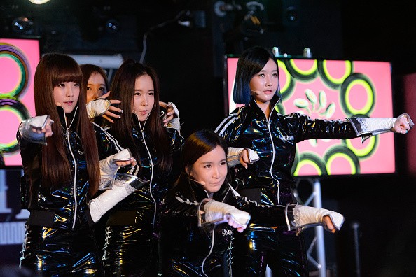 Crayon Pop during their performance at K-Pop Night Out.