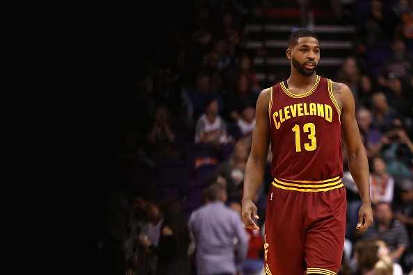 Tristan Thompson #13 of the Cleveland Cavaliers walks on the court during the first half of the NBA game against the Phoenix Suns at Talking Stick Resort Arena on January 8, 2017 in Phoenix, Arizona.