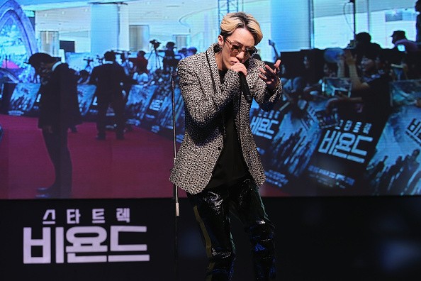 Hip hop singer Zion.T performs during the Fan Screening of "Star Trek Beyond" in Korea.