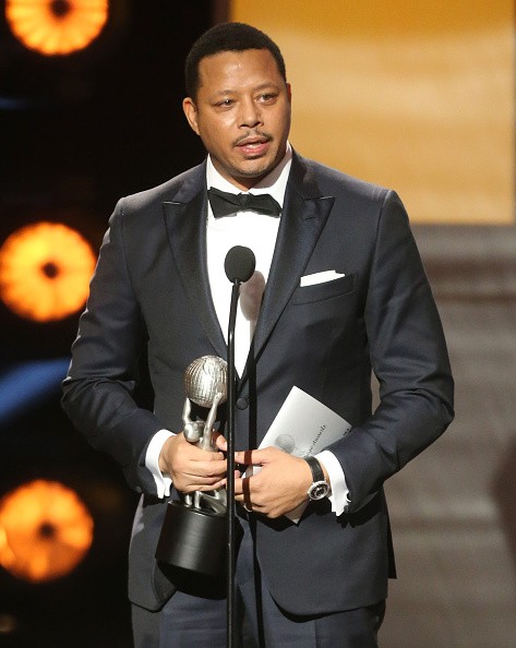 Actor Terrence Howard accepted award for Outstanding Actor in a Drama Series for “Empire” onstage during the 47th NAACP Image Awards presented by TV One at Pasadena Civic Auditorium on Feb. 5, 2016 in Pasadena, California. 