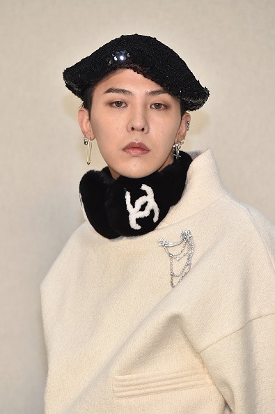 BIGBANG's G-Dragon in attendance during the Chanel Haute Couture Spring Summer 2017 show in Paris.