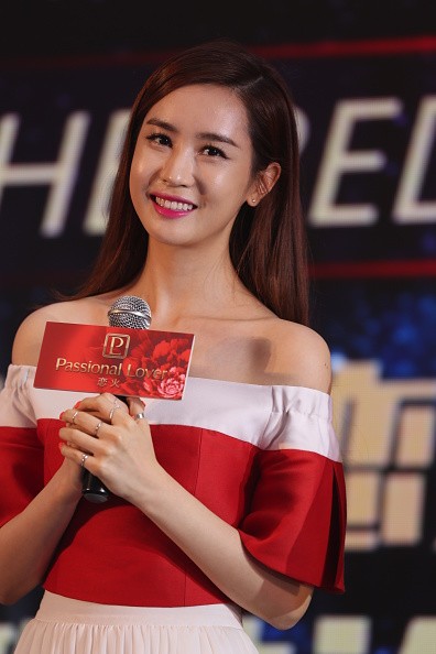 South Korean actress Lee Da Hae during the 'Passional Lover' promotional event.