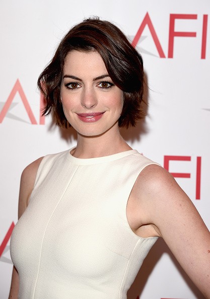 Actress Anne Hathaway attended the 15th Annual AFI Awards at Four Seasons Hotel Los Angeles at Beverly Hills on Jan. 9, 2015 in Beverly Hills, California. 