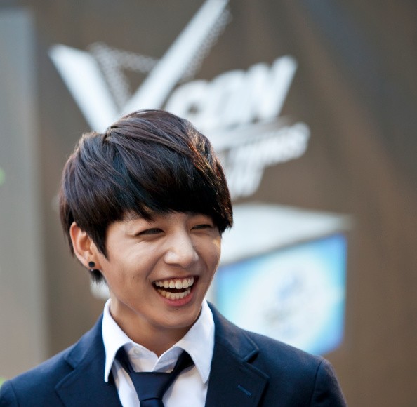 BTS member Jungkook during the KCON 2014 at the Los Angeles Memorial Sports Arena.