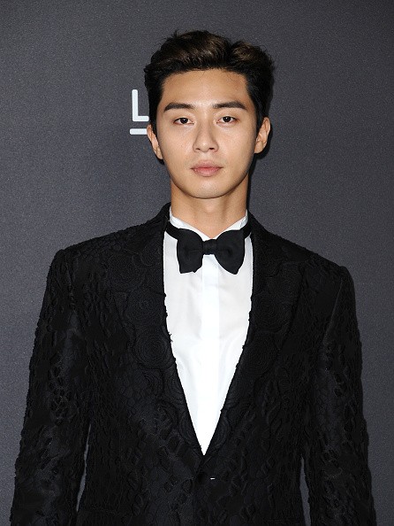 Actor Park Seo Joon during the 2016 LACMA Art + Film gala at LACMA.