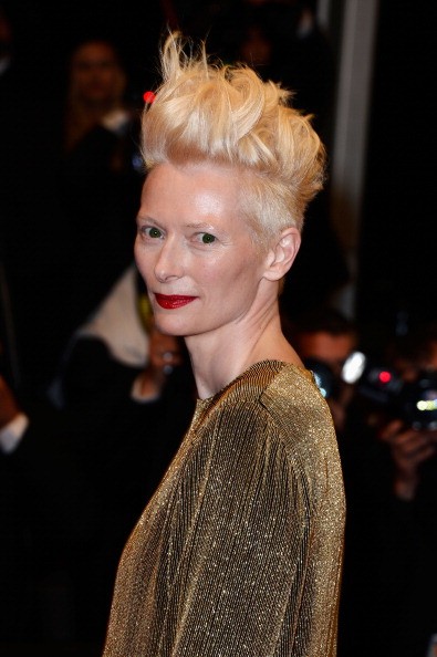 Actress Tilda Swinton attends the 'Only Lovers Left Alive' premiere during The 66th Annual Cannes Film Festival at the Palais des Festivals on May 25, 2013 in Cannes, France. 
