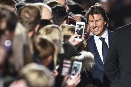 The image features Tom Cruise, a Scientologist. 