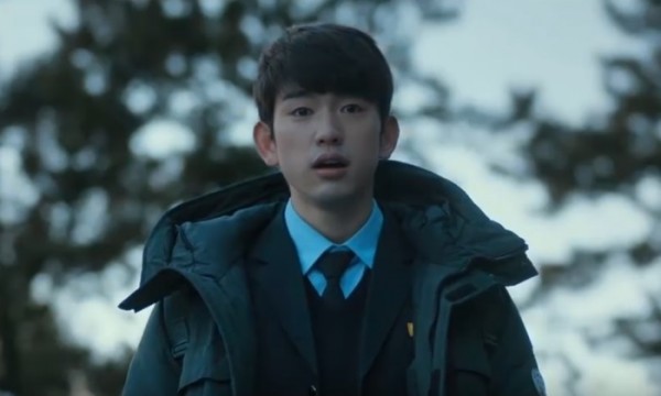 GOT7 member Jinyoung in one of the scenes of his upcoming film 'A Stray Goat'.