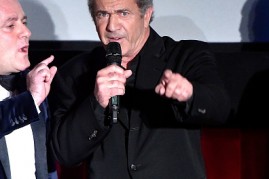 Actor/director Mel Gibson spoke onstage during the 12th Edition of The Los Angeles Italia Film, Fashion and Art Fest at TCL Chinese 6 Theatres on Feb. 19 in Hollywood, California.    