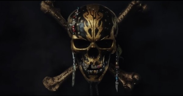 Pirates logo in 'Pirates of the Caribbean: Dead Men Tell No Tales' trailer