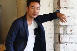 Uhm Tae-Woong poses for photographs on October 21, 2013 in Seoul, South Korea.
