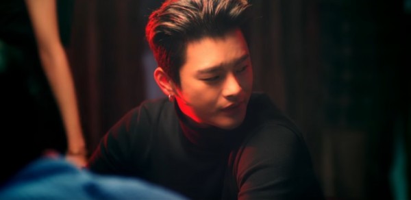 Singer-actor Seo In Guk in the official music video of "BeBe."