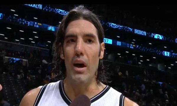 Luis Scola after the preseason game in October 2016.