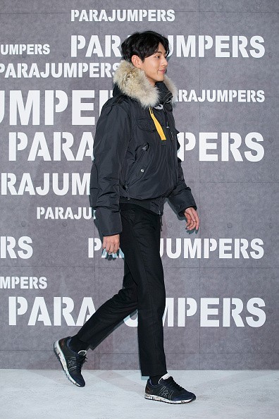Ji Soo  during the photocall for 'PARAJUMPERS' in Seoul, South Korea.