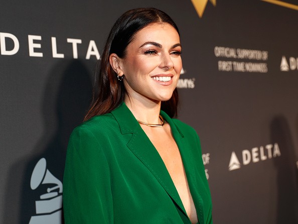 Actress Serinda Swan attends Delta Air Lines official Grammy event.