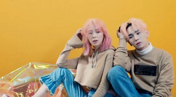 SHINEE's Key and Model Irene pose for '1st Look' magazine.