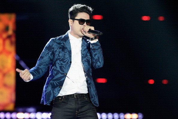 Dynamic Duo member Choiza during the K-Pop Collection at Olympic Gymnasium in Seoul, South Korea.