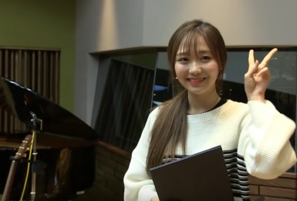 Lovelyz Soojung during her guesting in a radio show.