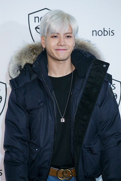 GOT7's Jackson during the photocall for the 'Nobis'  2015 F/W Collection.