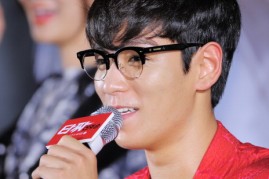 Big Bang's T.O.P during the 'Tazza: The High Rollers 2' press conference at Geondae Lotte cinema.