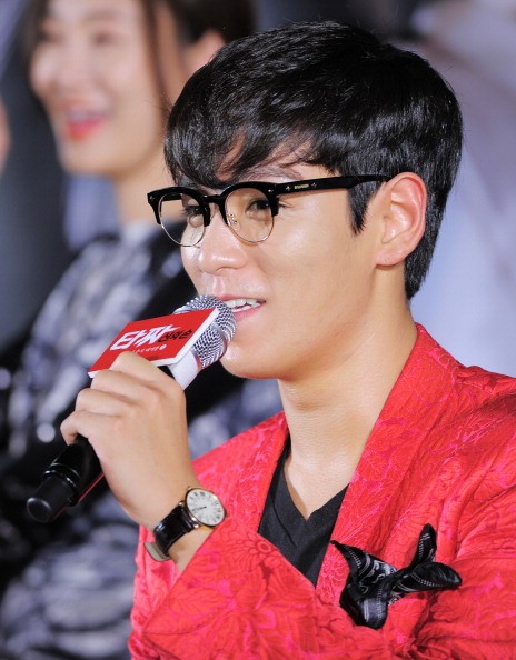 Big Bang's T.O.P during the 'Tazza: The High Rollers 2' press conference at Geondae Lotte cinema.