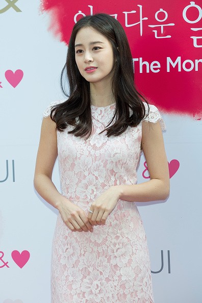 Kim Tae Hee during the promotional event for the 'O HUI' 2014 Beautiful Face, Campaigns promotional event.