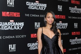 Zoe Saldana attends the screening of 'Guardians of the Galaxy' on July 29, 2014 in New York City. 