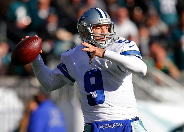 Quarterback Tony Romo #9 of the Dallas Cowboys attempts a pass against the Philadelphia Eagles during the second quarter of a game at Lincoln Financial Field on Jan, 1, 2017 in Philadelphia, Pennsylvania. 