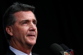 Bruce Allen as the Washington Redskins General Manager speaks during a press conference on the dismissal of Head Coach Jim Zorn on Jan. 4, 2010 in Ashburn, Virginia.
