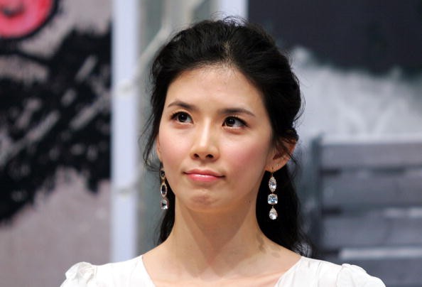 Korean actress Lee Bo Young at a press conference for 'I Am Happy.'