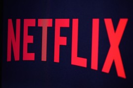 Netflix logo is seen in this photo illustration on Sept. 19, 2014 in Paris, France. 