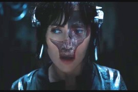 A scene from 'Ghost in the Shell' featuring Scarlett Johansson as major Killian.